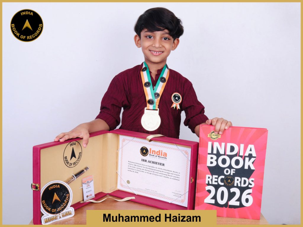 Image of Muhammed Haizam with IBR Achiever Certificate.