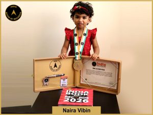 Image of Naira Vibin with IBR certificate.