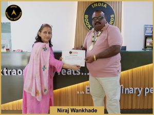 Image of Niraj Wankhade with IBR certificate.