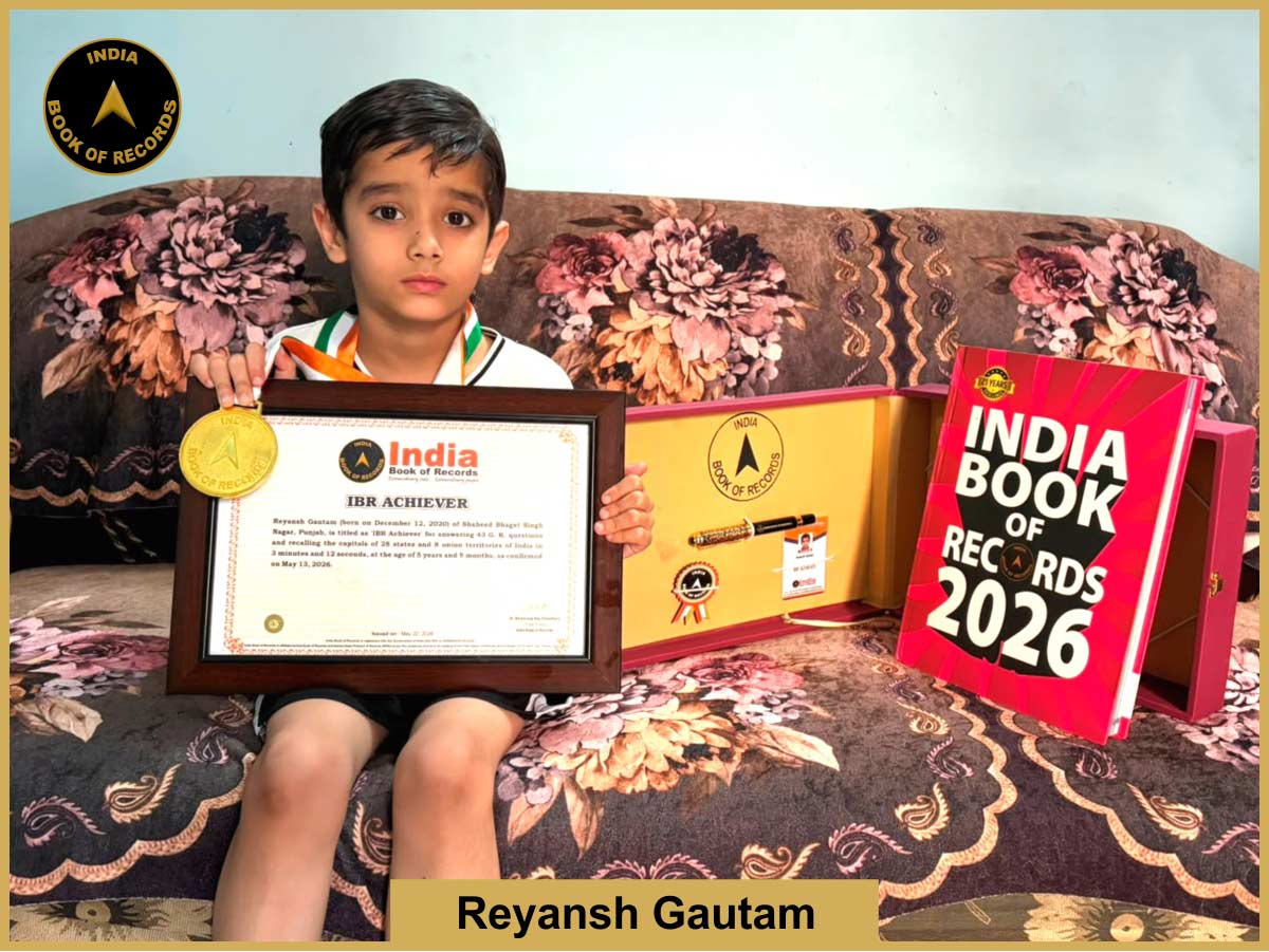 Reyansh Gautam – IBR Achiever