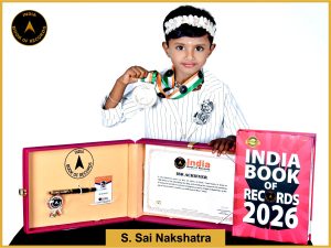 Image of S. Sai Nakshatra with IBR Certificate.