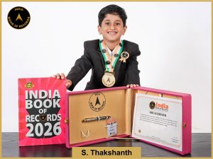 Image of S. Thakshanth with IBR Achiever certificate.