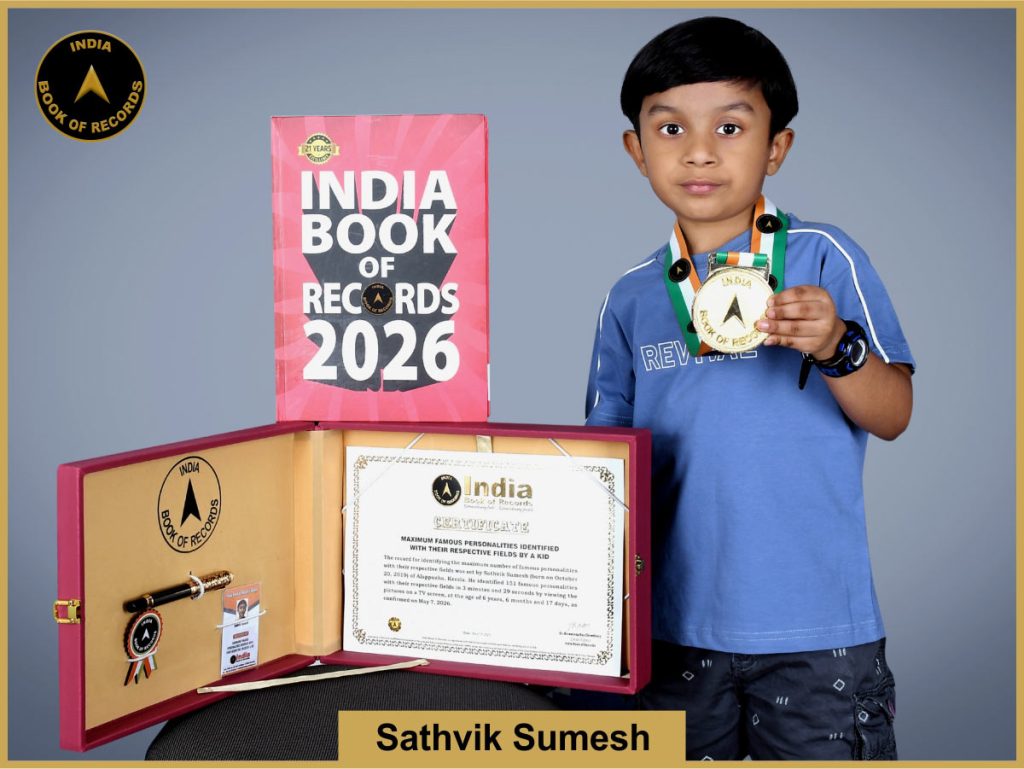 Image of Sathvik Sumesh, Maximum famous personalities identified with their respective fields by a kid.