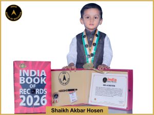 Image of Shaikh Akbar Hosen with IBR Achiever Certificate.