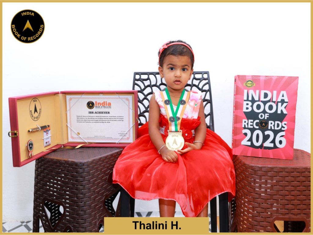 Image of Thalini H. with IBR Achiever Certificate.