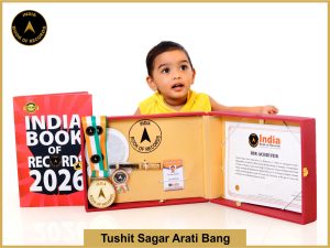 Image of Tushit Sagar Arati Bang with IBR Achiever Certificate.