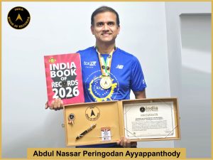 image of Abdul Nassar Peringodan Ayyappanthody, Maximum distance run by an individual while pushing a stroller with an infant.