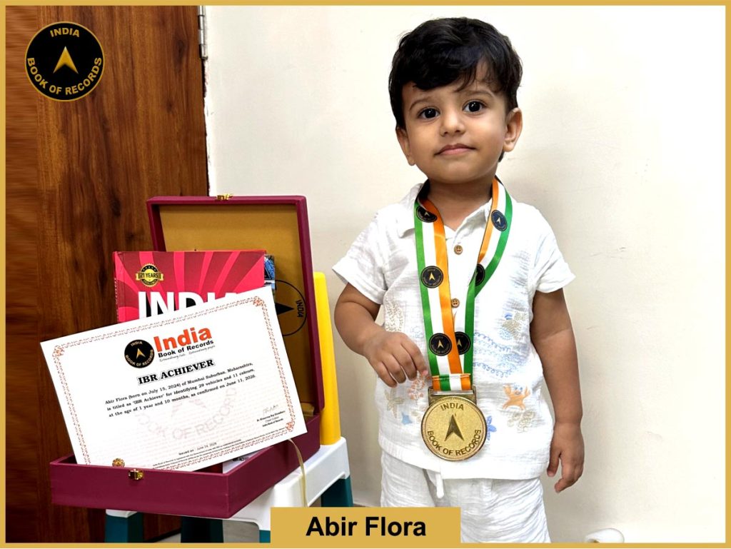 Image of Abir Flora with IBR Achiever Certificate.