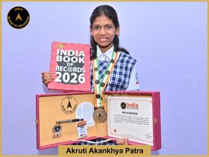Image of Akruti Akankhya Patra with IBR certificate.