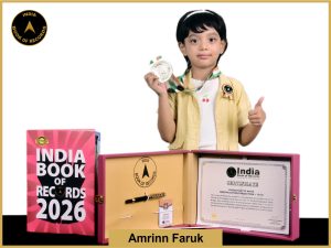 Image of Amrinn Faruk, Fastest kid to write multiplication tables from 1 to 20.