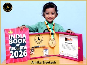 Image of Annika Sreekesh with IBR Achiever Certificate.