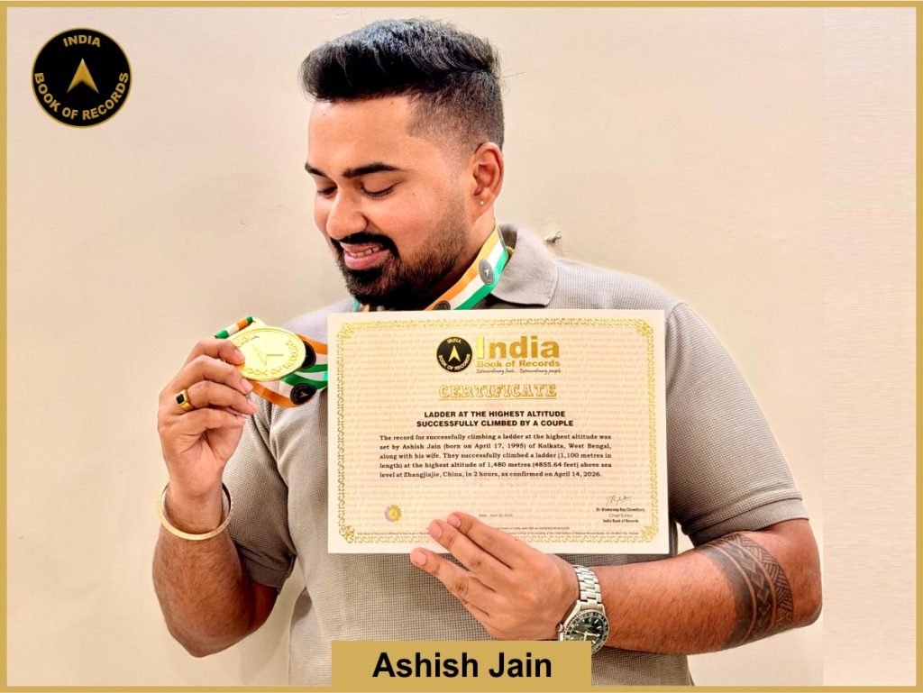 Ashish Jain, Ladder at the highest altitude successfully climbed by a couple.