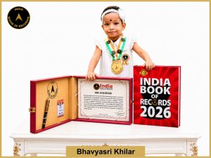 Image of Bhavyasri Khilar with IBR certificate .
