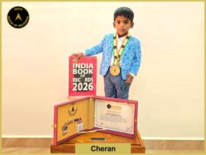 Image of Cheran, Youngest to perform the Upavistha Konasana yoga pose.