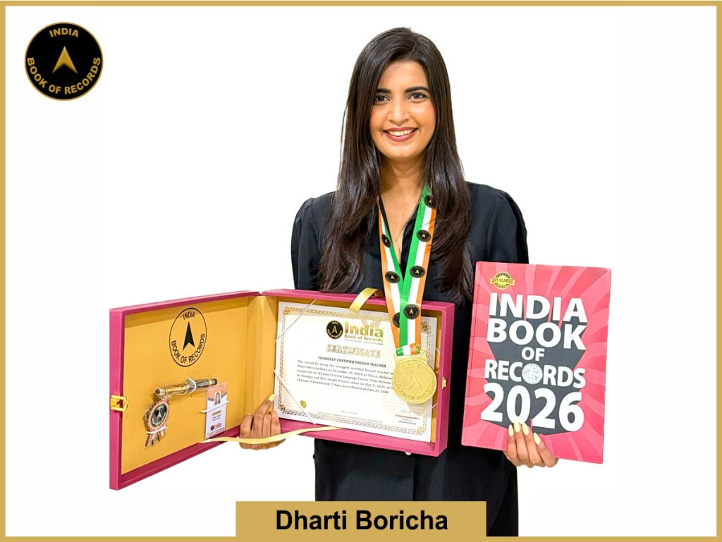 Image of Dharti Boricha, Youngest certified French teacher.