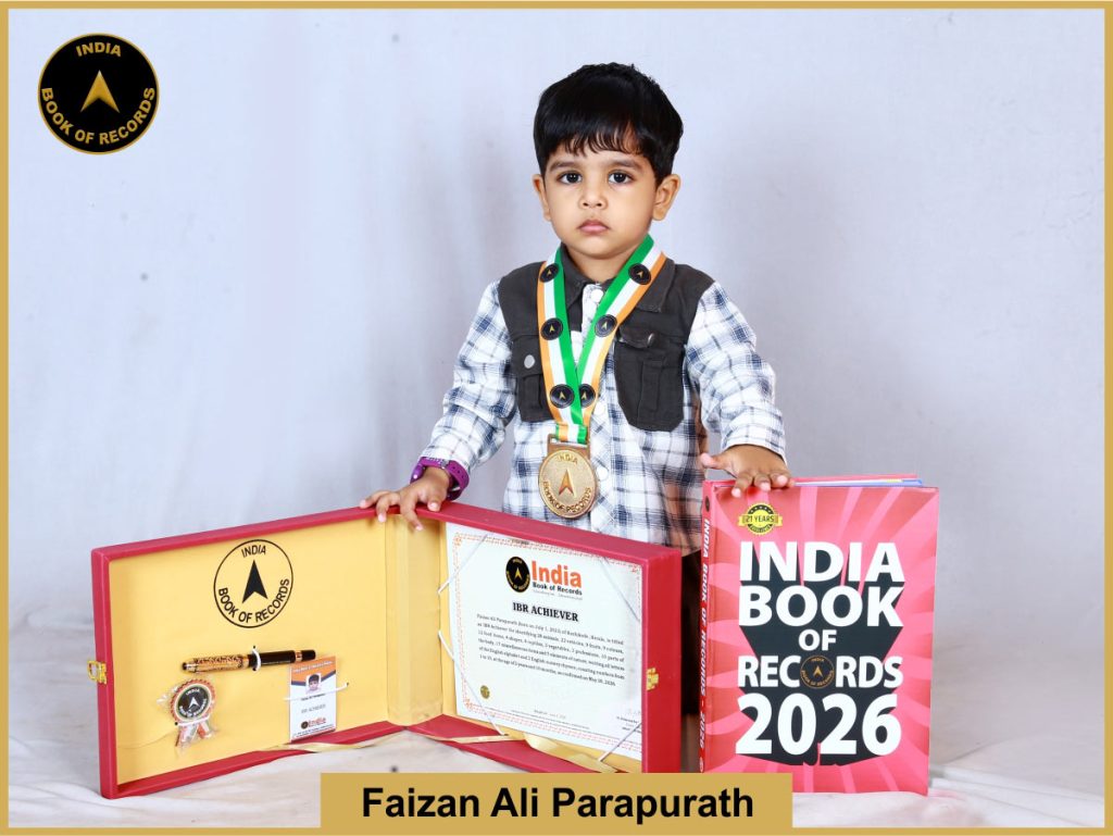 Image of Faizan Ali Parapurath with IBR certifcate.