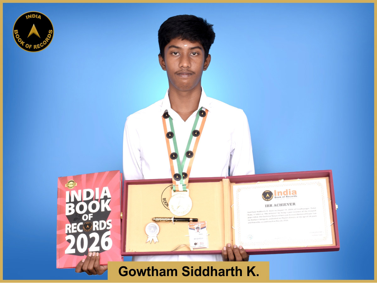 Gowtham Siddharth K. – IBR Achiever