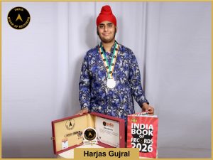 Image of Harjas Gujral with IBr certificate .