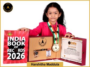 Image of Harshitha Maddula, Fastest kid to recite the complete Manidweepa Varnana.