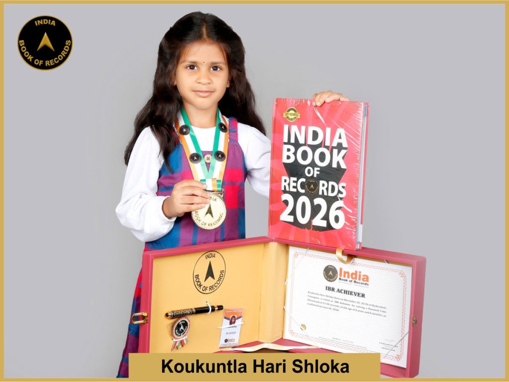 Image of Koukuntla Hari Shloka with IBR Achiever Certificate.
