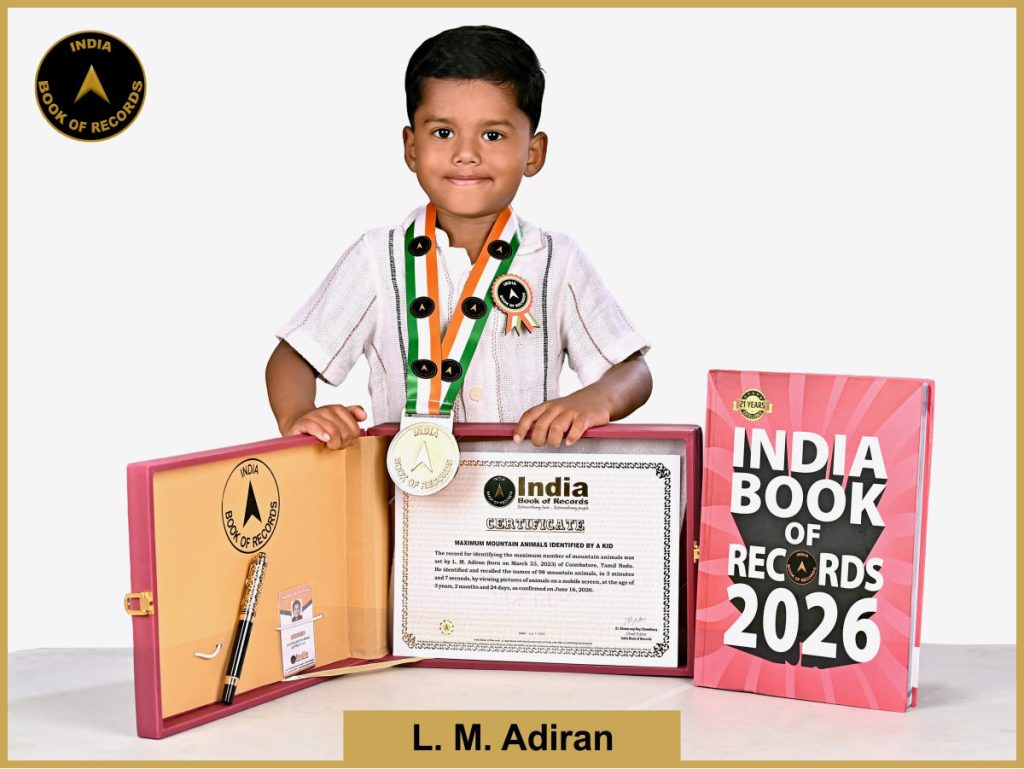Image of L M Adiran, Maximum mountain animals identified by a kid.