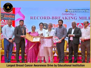 Largest Breast Cancer Awareness Drive by Educational Institution.