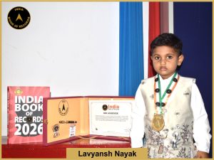 Image of Lavyansh Nayak with IBR Achiever certificate.