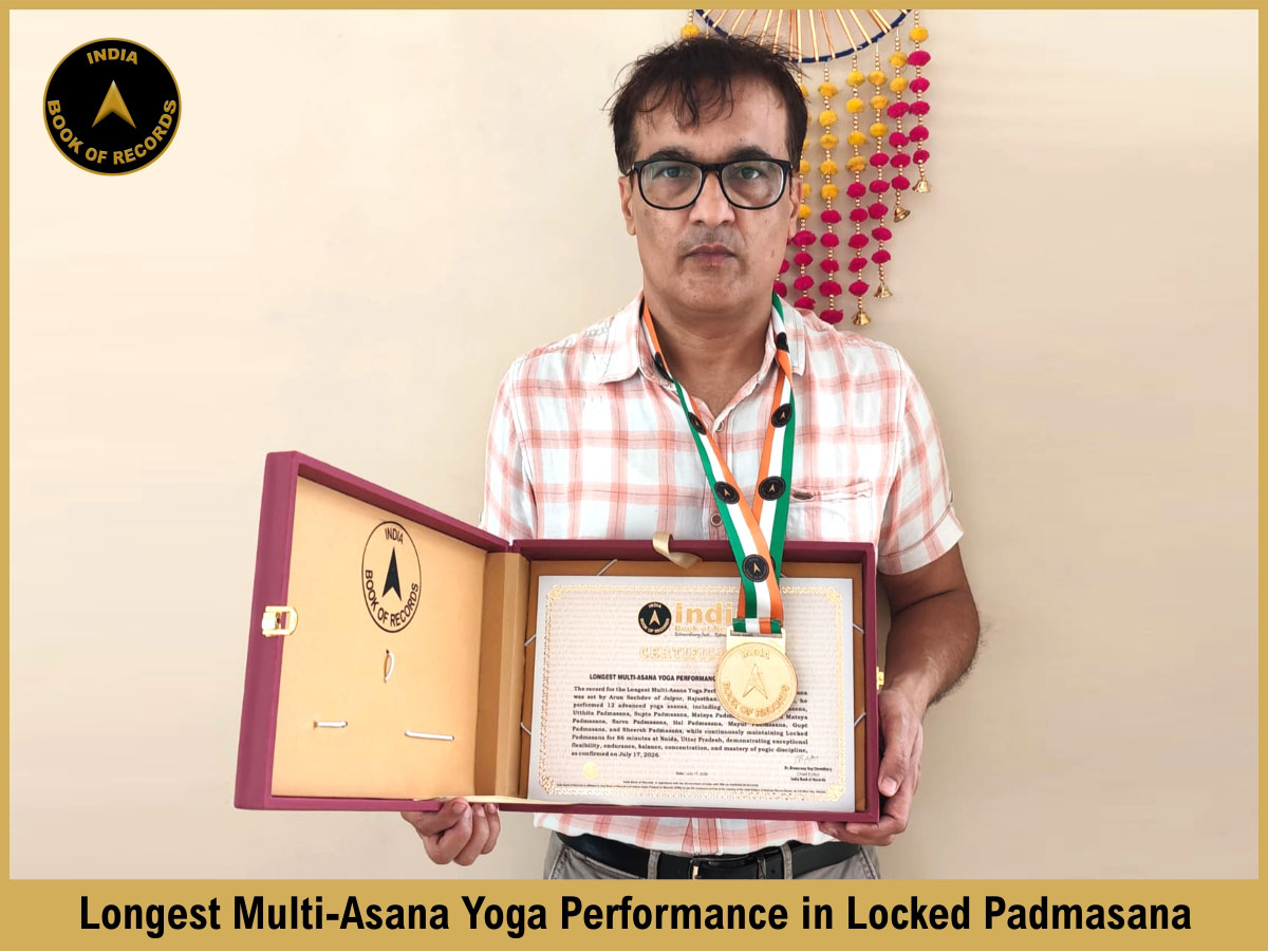 Longest Multi-Asana Yoga Performance in Locked Padmasana