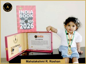 Image of Mahalakshmi R. Roshan with IBR Achiever Certificate.