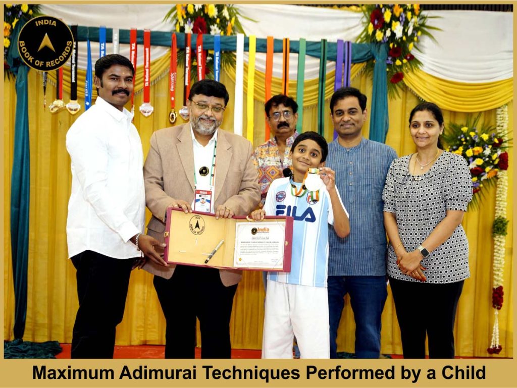 Maximum Adimurai Techniques Performed by a Child.