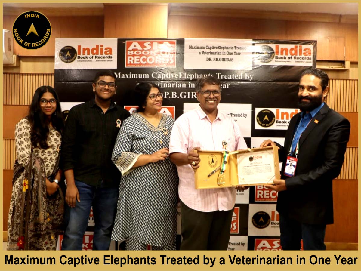 Maximum Captive Elephants Treated by a Veterinarian in One Year.