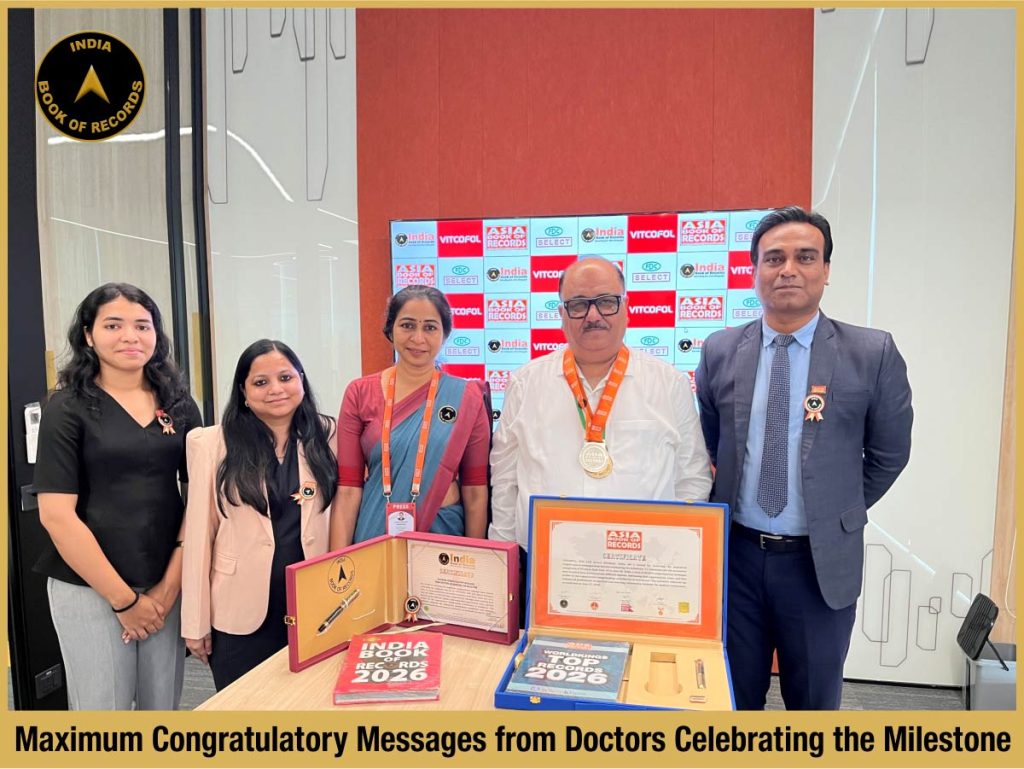 Maximum Congratulatory Messages from Doctors Celebrating the Milestone.