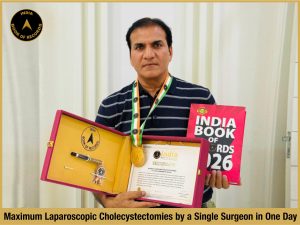 Maximum Laparoscopic Cholecystectomies by a single surgeon in one day.