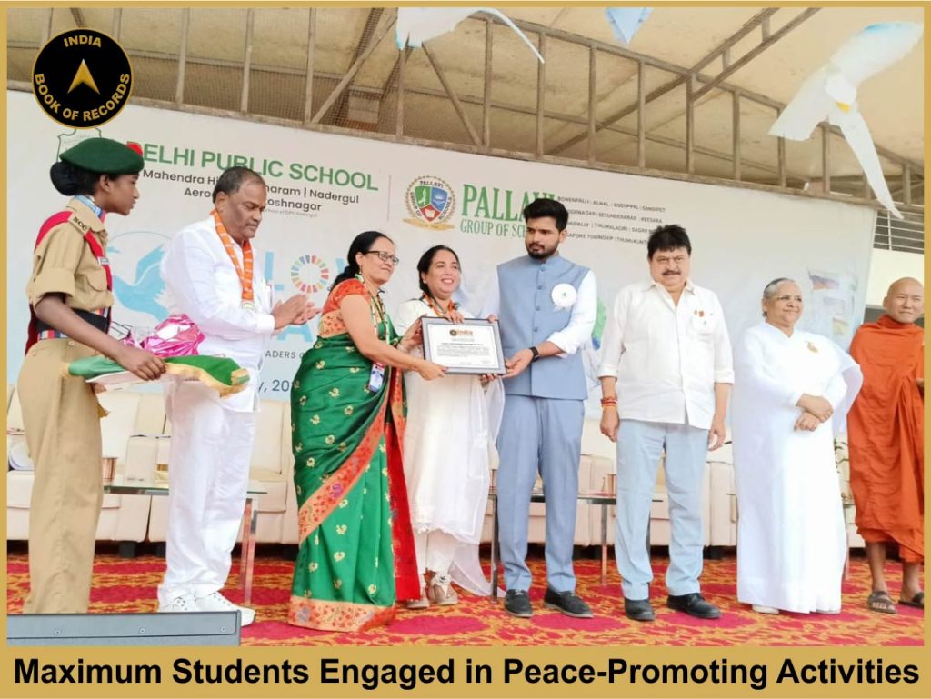 Maximum Students Engaged in Peace-Promoting Activities.