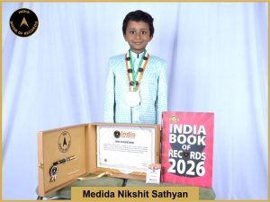 Image of Medida Nikshit Sathyan with IBr certificate .