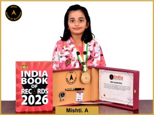 Image of Mishti. A with IBR Achiever Certificate.
