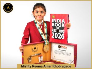 Image of Mishty Reema Amar Khobragade with IBR Achiever Certificate.