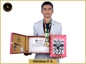 Image of Nikhilesh P. S. with IBR Achiever Certificate.