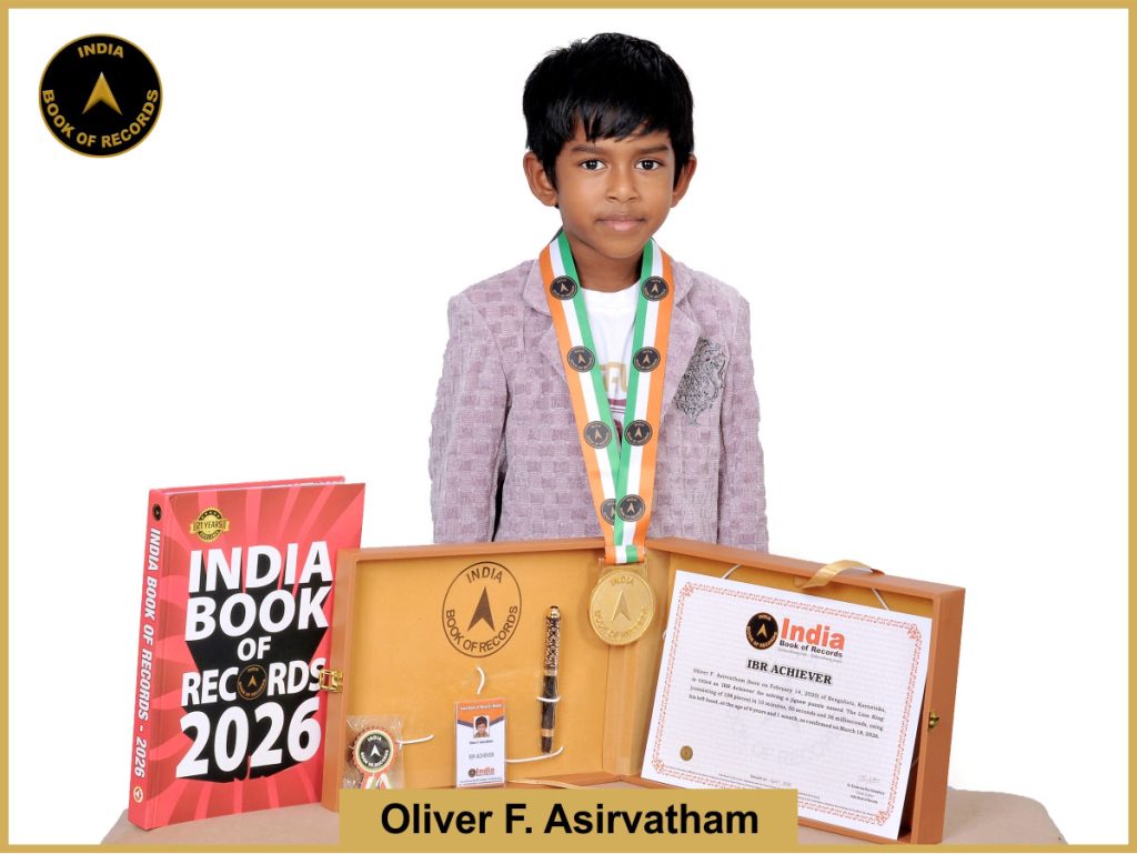 Image of Oliver F. Asirvatham with IBR Achiever Certificate.