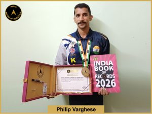 Image of Philip Varghese, Fastest individual to perform 1000 jumping jacks.