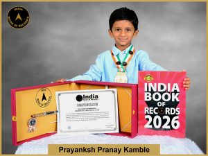 Image of Prayanksh Pranay Kamble, Maximum exponential powers of 2 recited by a kid.