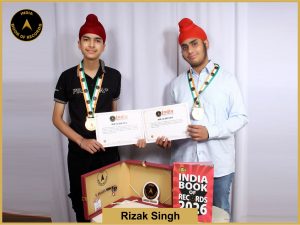 Image of Rizak Singh with IBR Certificate.