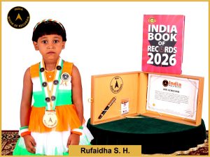 Image of Rufaidha S. H. with IBR certificate .