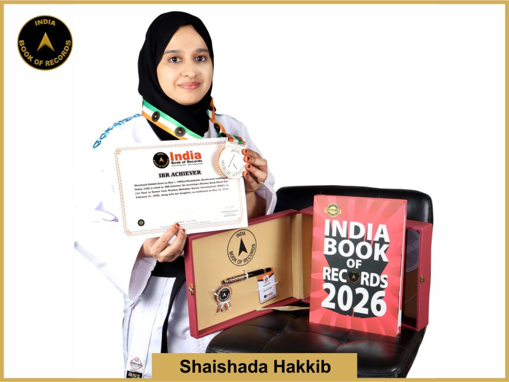 Image of Shaishada Hakkib with IBR certificate .