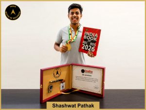 Image of Shashwat Pathak with IBR Achiever certificate.