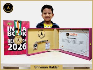 Image of Shivman Haldar with IBR Achiever Certificate.