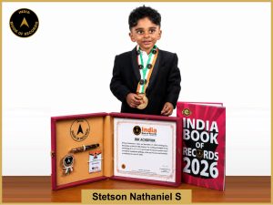 Image of Stetson Nathaniel S. with IBR Achiever Certificate.