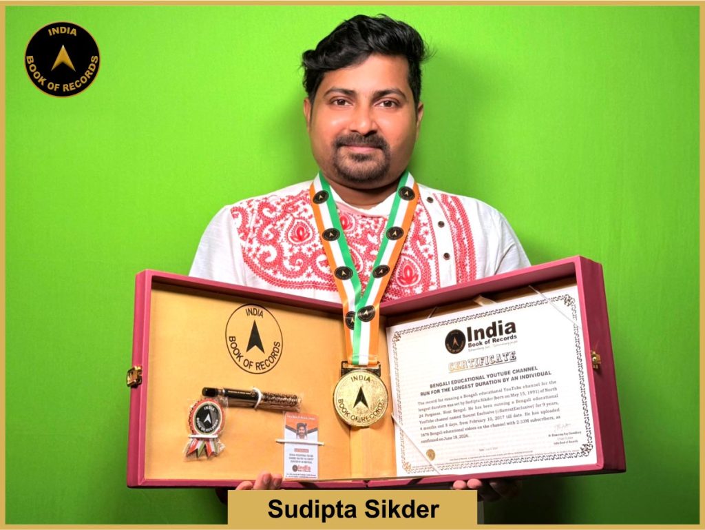 Image of Sudipta Sikder, Bengali educational YouTube channel run for the longest duration by an individual.