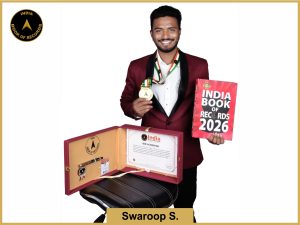Image of Swaroop S. with IBR Achiever Certificate.