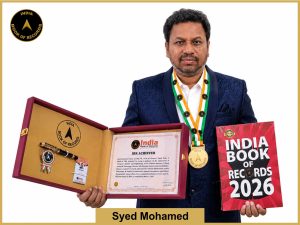 Image of Syed Mohamed with IBR Achiever Certificate.